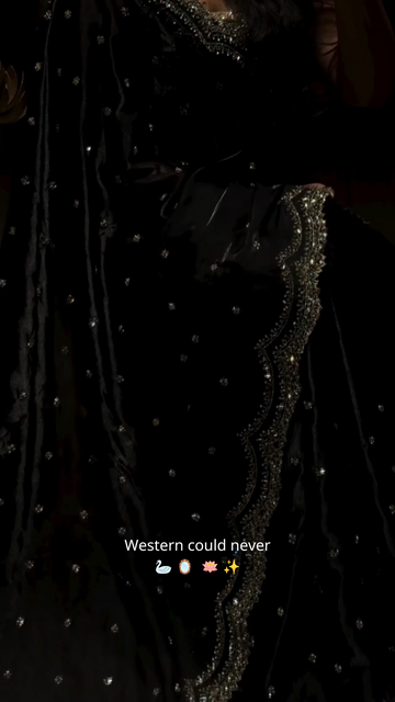 Black Satin Silk Designer Saree