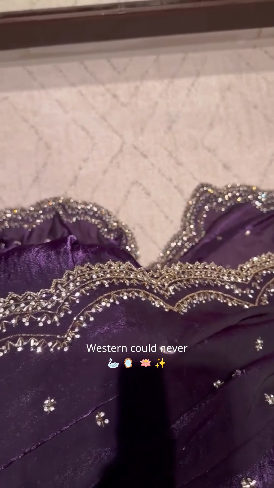 Purple Satin Silk Designer Saree